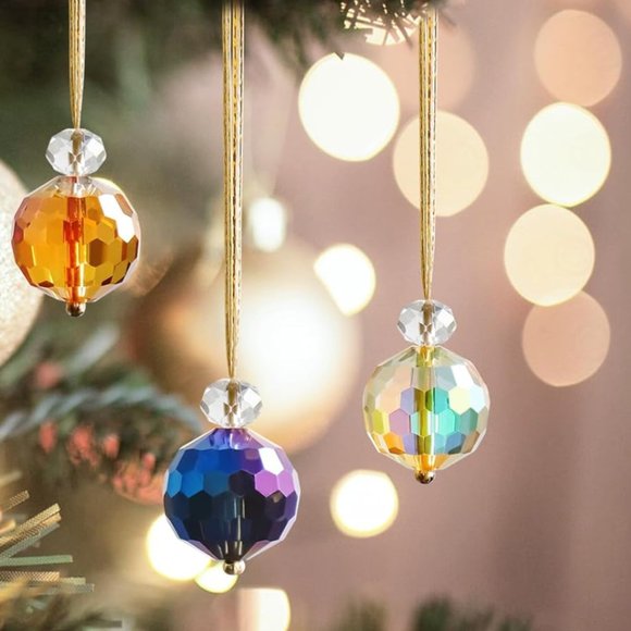 Anthropologie Crystal Ornaments Christmas Tree Decorations - Picture 2 of 7